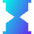 Hourglass Icon from Sharp Gradient Set