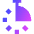 Stopwatch Quarter Icon from Sharp Gradient Set