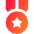 Star Medal 2 Icon from Sharp Gradient Set