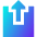 Upload Box 2 Icon from Sharp Gradient Set