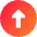 Upload Circle Icon from Sharp Gradient Set