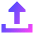 Upload Tray Icon from Sharp Gradient Set