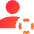 Online Status Away Account Icon from Sharp Gradient Set