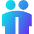 User Friendship Group Icon from Sharp Gradient Set