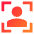 User Profile Focus Icon from Sharp Gradient Set