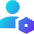 User Setting Bolt Nut Icon from Sharp Gradient Set