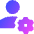 User Setting Gear Icon from Sharp Gradient Set