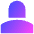 User Single Neutral Female Icon from Sharp Gradient Set