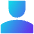 User Single Neutral Male Icon from Sharp Gradient Set