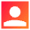 User Square Single Icon from Sharp Gradient Set
