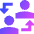 User Switch Account Icon from Sharp Gradient Set