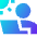 User Work Laptop Outdoor Icon from Sharp Gradient Set