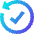 Check Backward Icon from Sharp Gradient Set