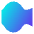 Warp Fish Icon from Sharp Gradient Set