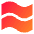 Warp Flag Icon from Sharp Gradient Set