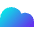 Cloud Icon from Sharp Gradient Set