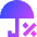 Rain Chance Icon from Sharp Gradient Set