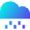 Rain Cloud Icon from Sharp Gradient Set