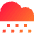 Snow Cloud Icon from Sharp Gradient Set