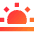 Sunset Icon from Sharp Gradient Set