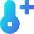 Thermometer Positive Icon from Sharp Gradient Set