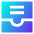 Inbox Content Icon from Sharp Gradient Set