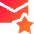 Inbox Favorite Icon from Sharp Gradient Set