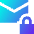 Inbox Lock Icon from Sharp Gradient Set