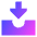 Inbox Tray 1 Icon from Sharp Gradient Set