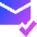Mail Check Icon from Sharp Gradient Set
