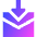 Mail Incoming Icon from Sharp Gradient Set