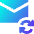 Mail Loading Icon from Sharp Gradient Set
