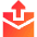 Mail Outgoing Icon from Sharp Gradient Set