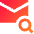 Mail Search Icon from Sharp Gradient Set