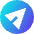 Mail Send Email Message Circle Icon from Sharp Gradient Set