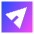 Send Email Square Icon from Sharp Gradient Set