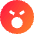 Smiley Angry Icon from Sharp Gradient Set