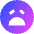 Smiley Devastated Icon from Sharp Gradient Set