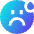 Smiley Drop Icon from Sharp Gradient Set