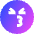 Smiley Emoji Kiss Nervous Icon from Sharp Gradient Set