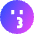 Smiley Kiss Icon from Sharp Gradient Set