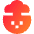 Smiley Mind Blown Icon from Sharp Gradient Set