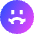 Smiley Nauseas Icon from Sharp Gradient Set