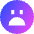 Smiley Sad Icon from Sharp Gradient Set