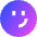 Smiley Smirk Icon from Sharp Gradient Set