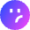Smiley Unhappy Icon from Sharp Gradient Set
