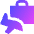 Baggage Airplane Icon from Sharp Gradient Set
