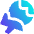 Earth Airplane Icon from Sharp Gradient Set
