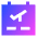 Plane Flight Board Icon from Sharp Gradient Set