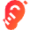 Hearing Deaf 2 Icon from Sharp Gradient Set